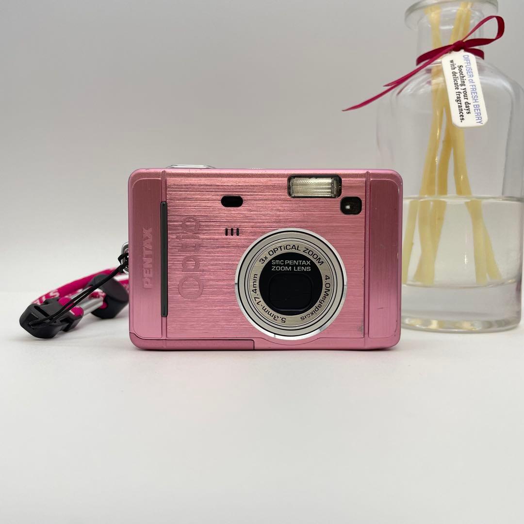動作確認済✨PENTAX Optio S40✨スマホ転送OK 単三電池 可愛い
