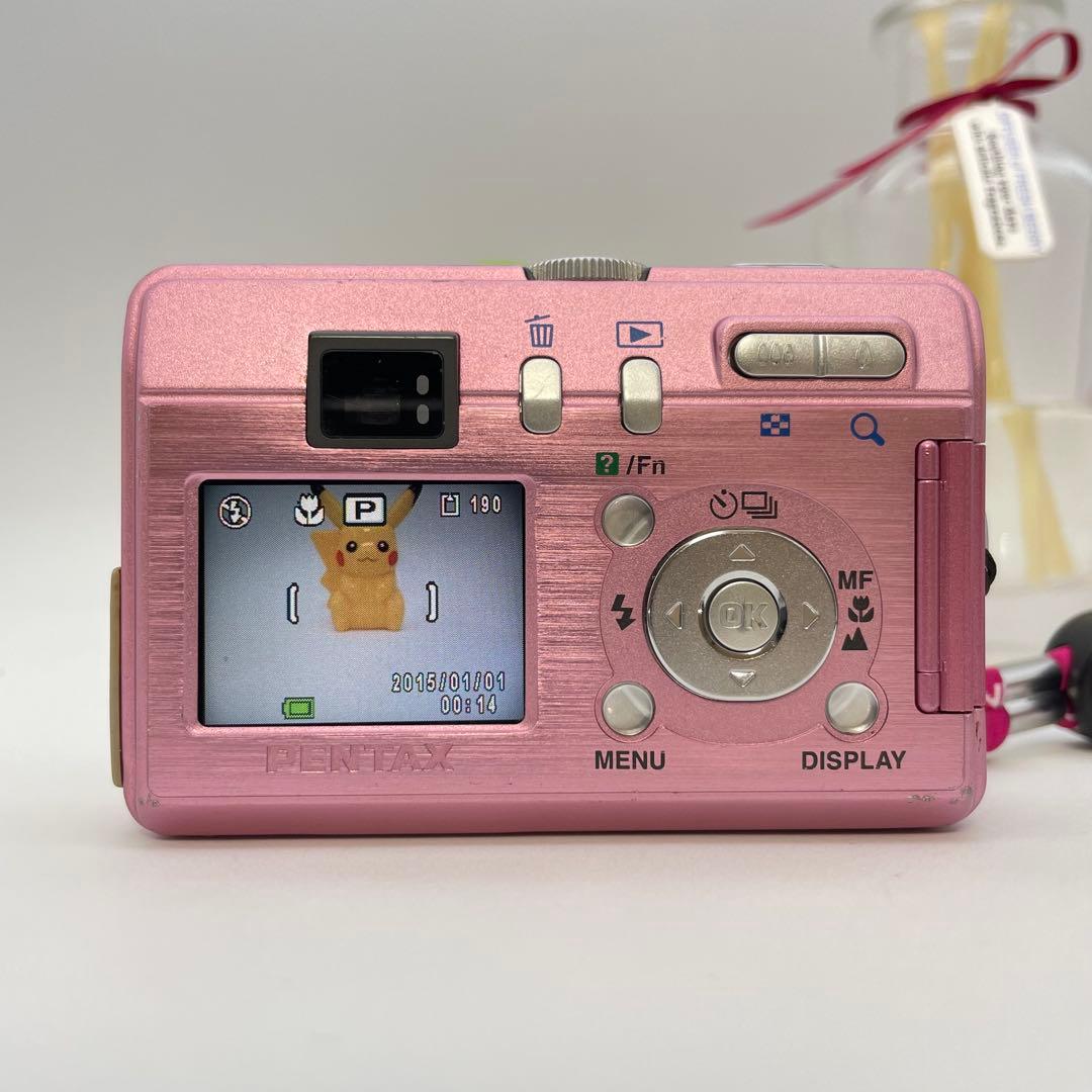 動作確認済✨PENTAX Optio S40✨スマホ転送OK 単三電池 可愛い