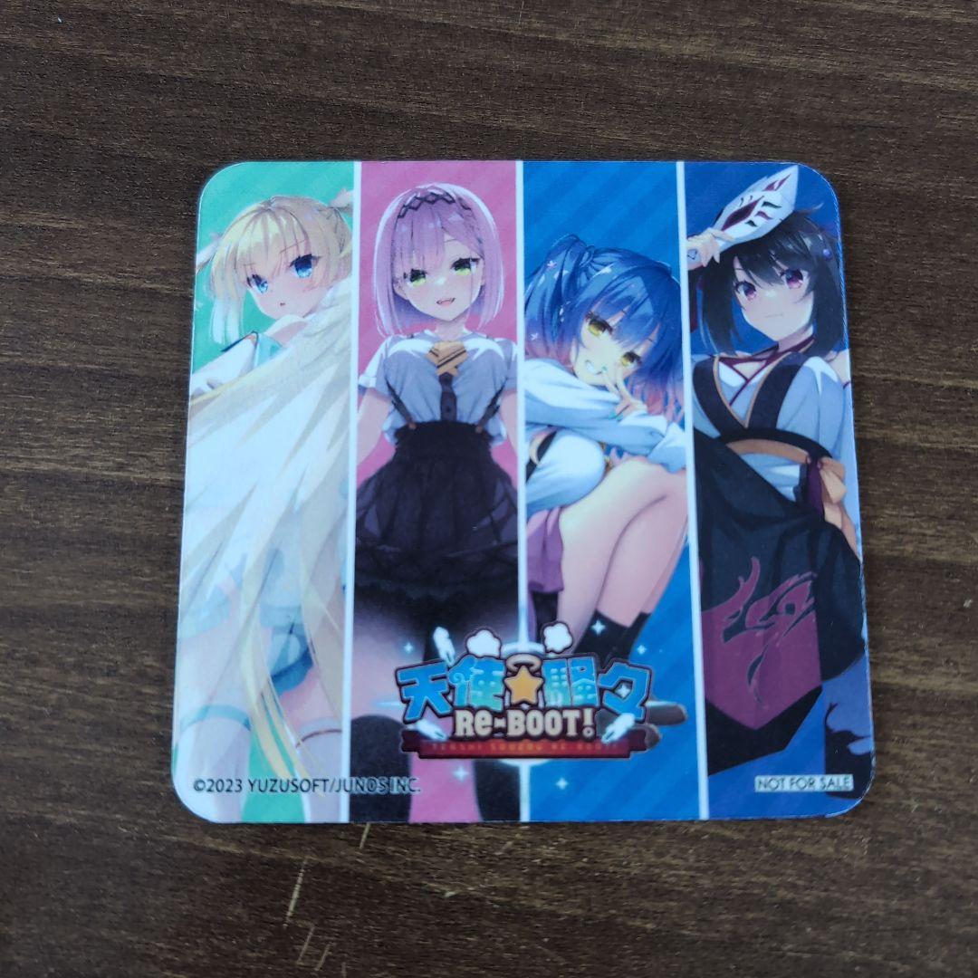 ゆずソフト2024コラボカフェ限定コースター 天使☆騒々RE-BOOT! - メルカリ