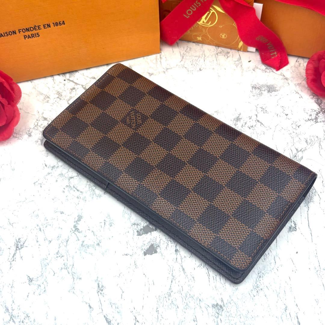 未使用級】 ルイヴィトン ダミエ ポルトフォイユ ブラザ 長財布 - メルカリ