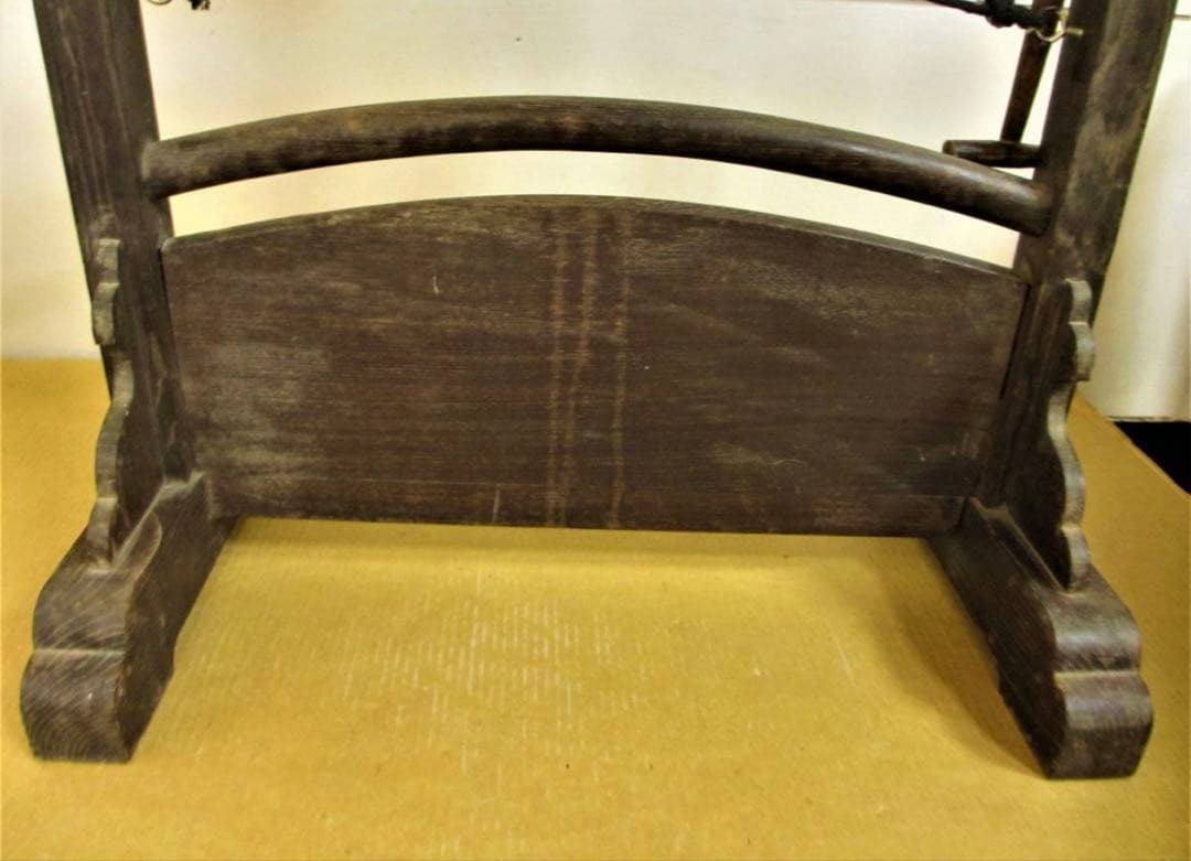 銅鑼、木製スタンド付き(古民具)