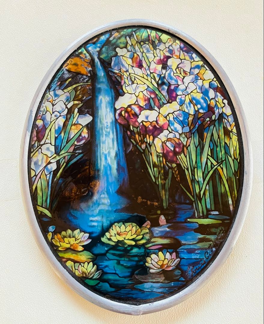 ルイス・C・ティファニー ステンドグラス 【滝】 Yahoo!オークション - 貴重 ルイス・C・ティファニー 『滝』 ステンド
