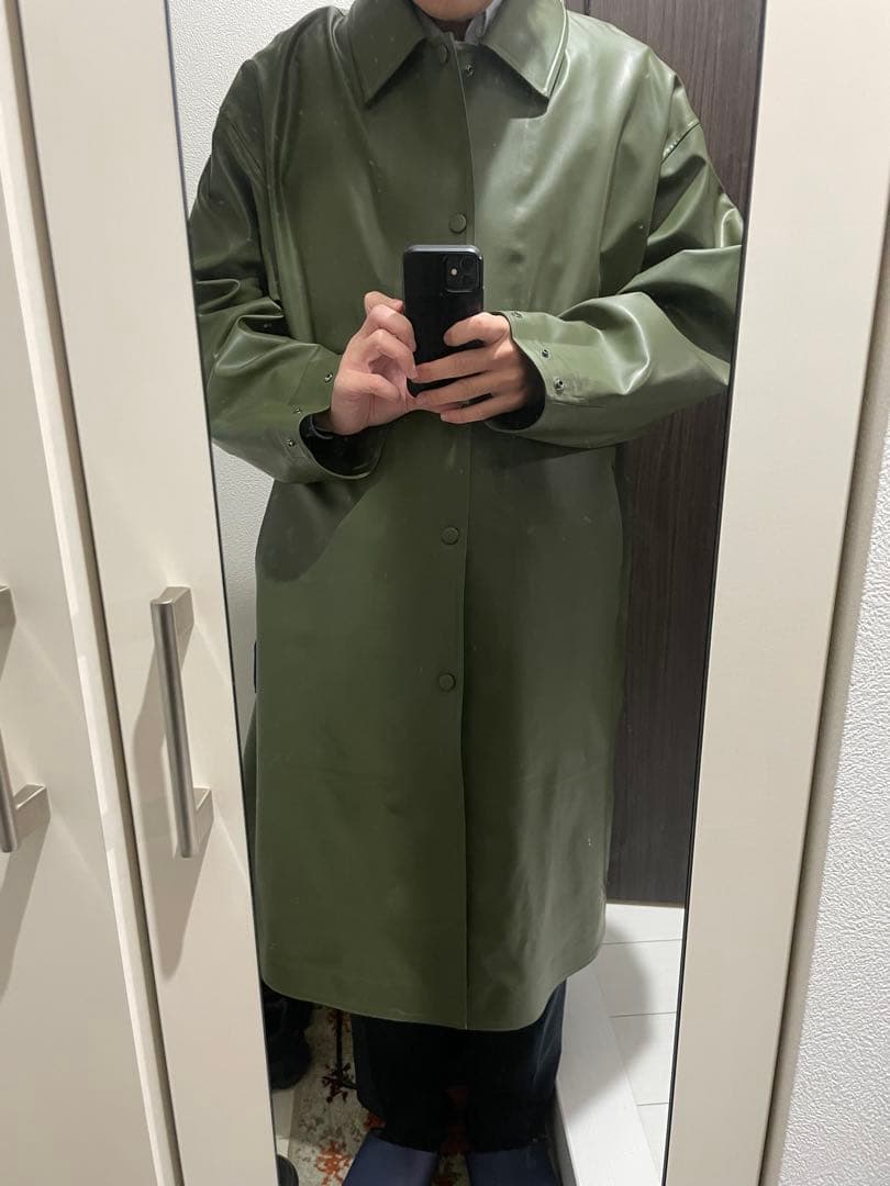 こ*む様 オーラリー 20SSソフトラバーステンカラーコート AURALEE グ