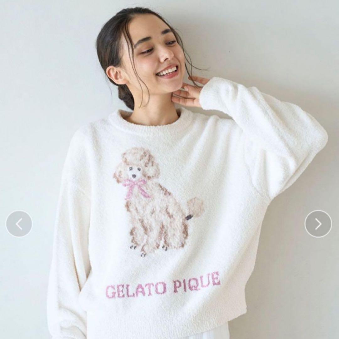 ジェラートピケ♡プードルジャガードプルオーバー&ベビモコロング