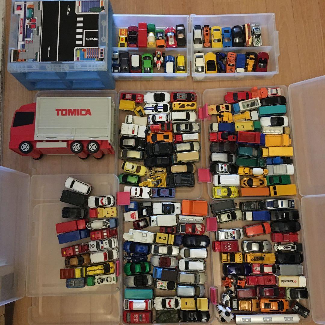 TOMIKA トミカ170台&トミカ2段収納ボックス　大量　セット　まとめ売り 楽天市場】【送料無料】 木枠 アクリル棚 アクリル扉 コレクション