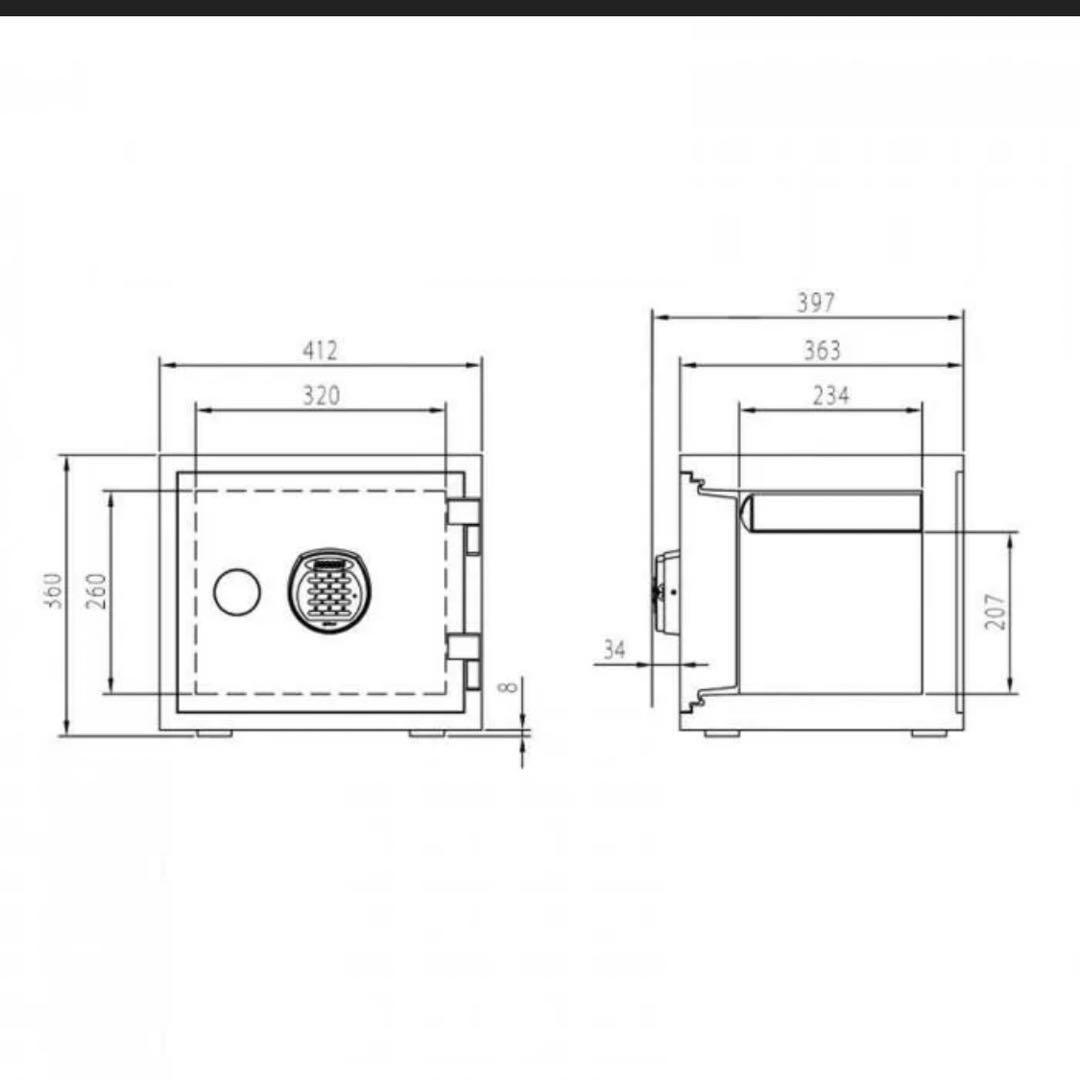 現地引渡し。diplomat 電子ロック 金庫 - メルカリ