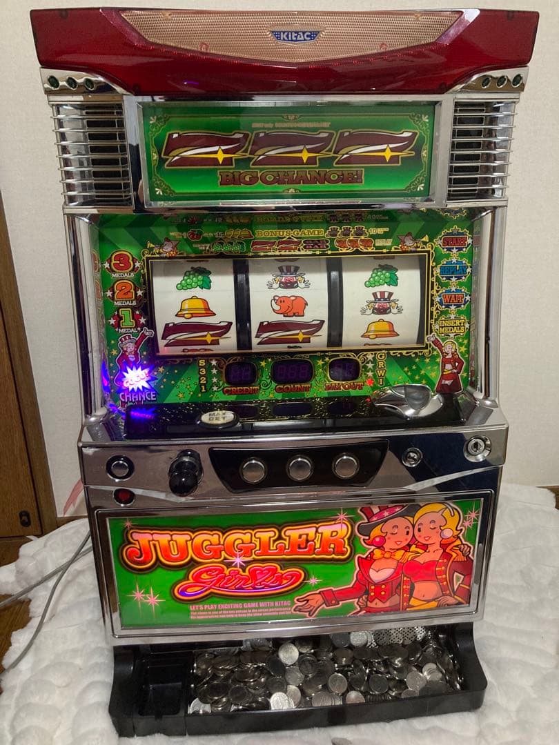 キッシュのUA ジャグラーガールズ 5号機パチスロ 実機 キッシュのUA ジャグラーガールズ 5号機パチスロ 実機 キッシュのUA