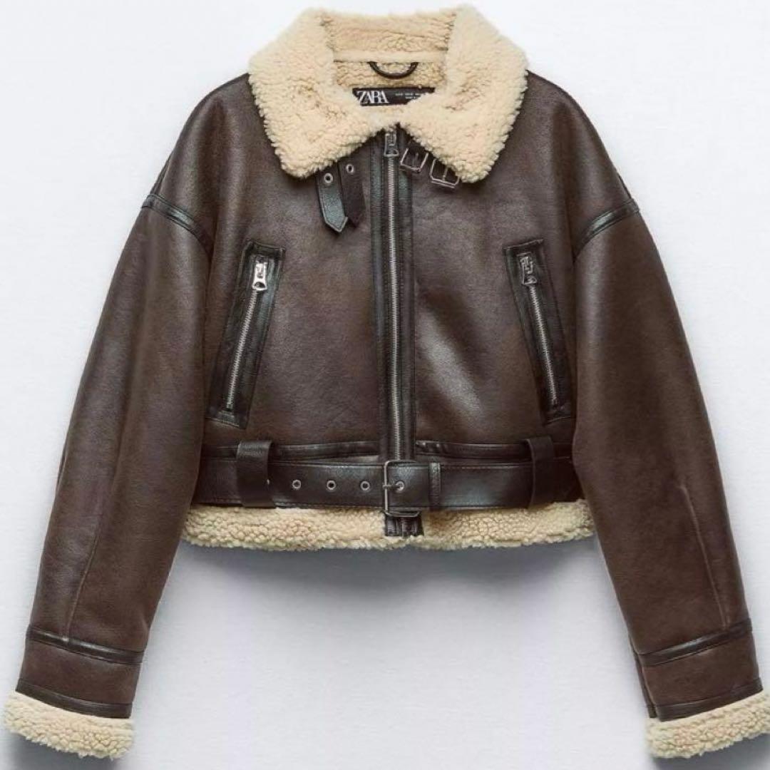 ZARA ダブルフェイスショートジャケット - メルカリ