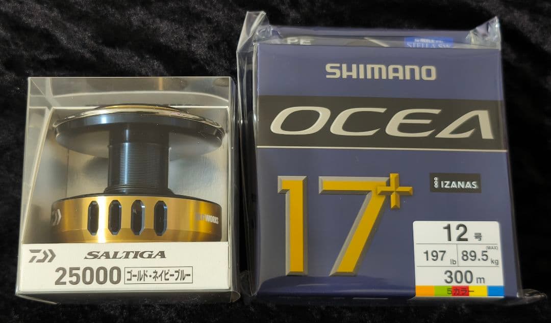 ダイワ 25ソルティガ 25000スプール オシア17+ 12号300ｍ ダイワ 25ソルティガ 25000スプール オシア17+ 12号300m - メルカリ
