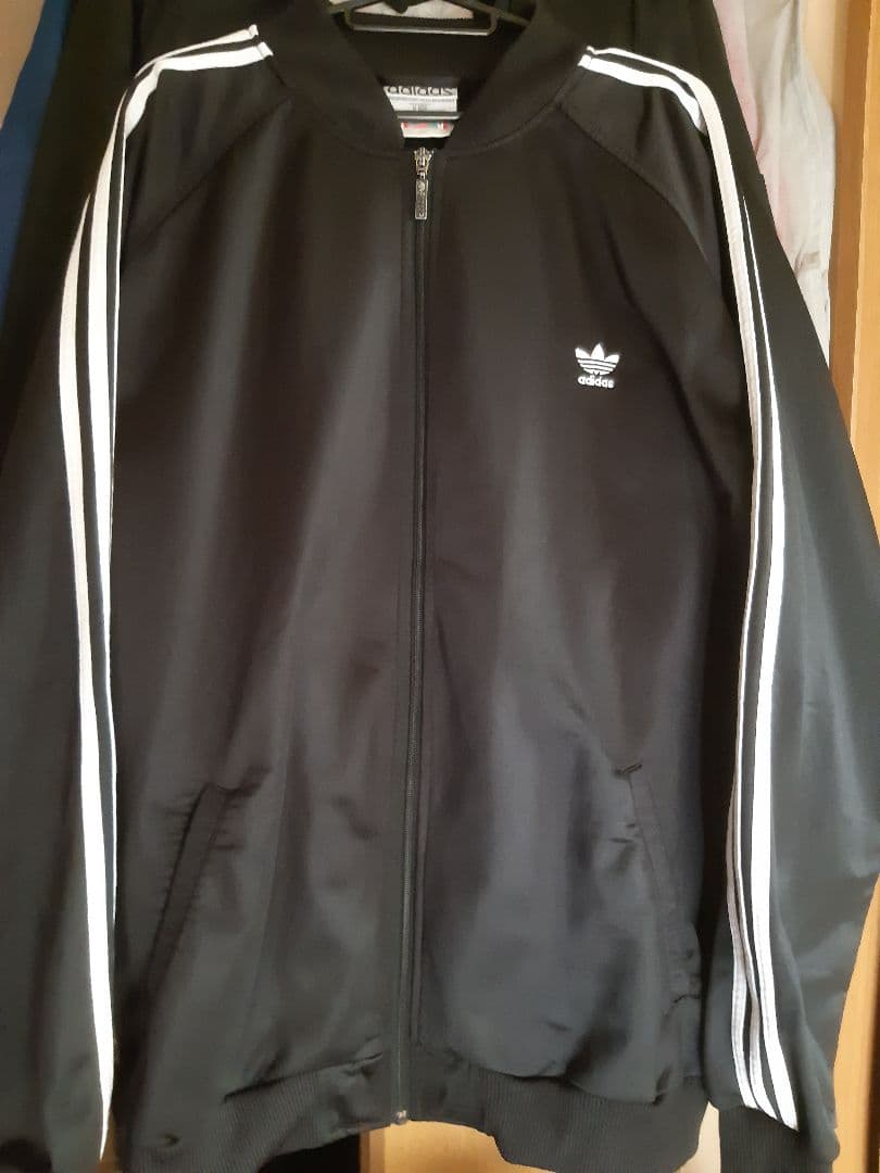 貴重adidasアディダス ATP型ジャージトラックジャケットRUNDMC XL 極美品 XL 80s ATP adidas ネイビートラックスーツ アディダス
