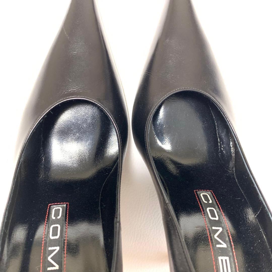 COMEX ポインテッドトゥ 本革 レザー ハイヒール 23cm - メルカリ