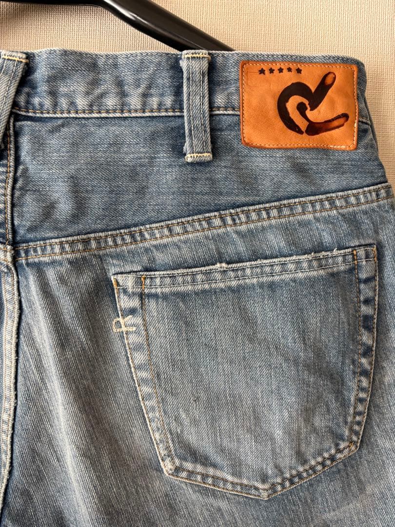 1/31まで価格】 45R 再び ライ麦デニム クロスビー5 ハッチとお花刺繍