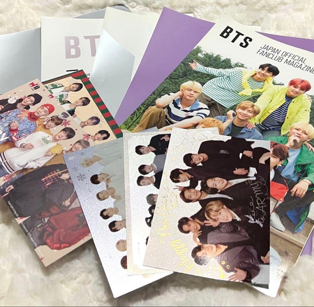 BTS ファンクラブ会報 vol.6~10 グリーティングカード - メルカリ