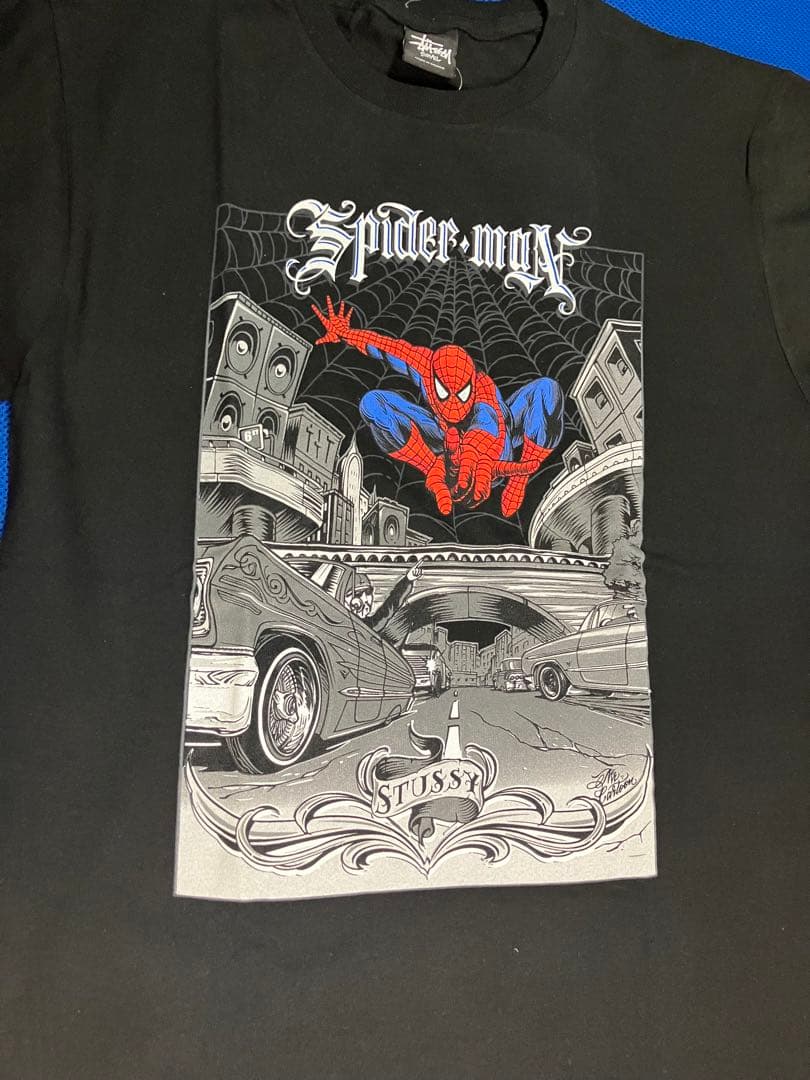 Stussy × MARVEL ステューシー スパイダーマン Tシャツ - メルカリ