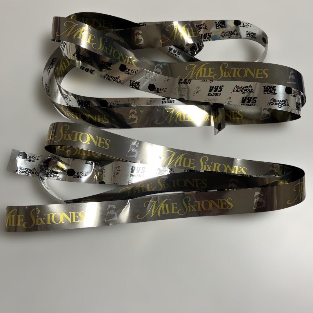 SixTONES 銀テープ MILESixTONES 千葉 フル2本 - メルカリ