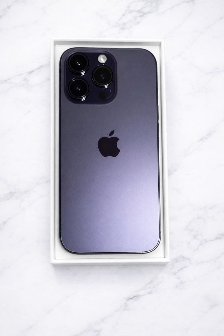 【美品】Apple iPhone 14 Pro ディープパープル 256GB iPhone 14 Pro Max 1TB - ディープパープル（SIMフリー）[整備済製品