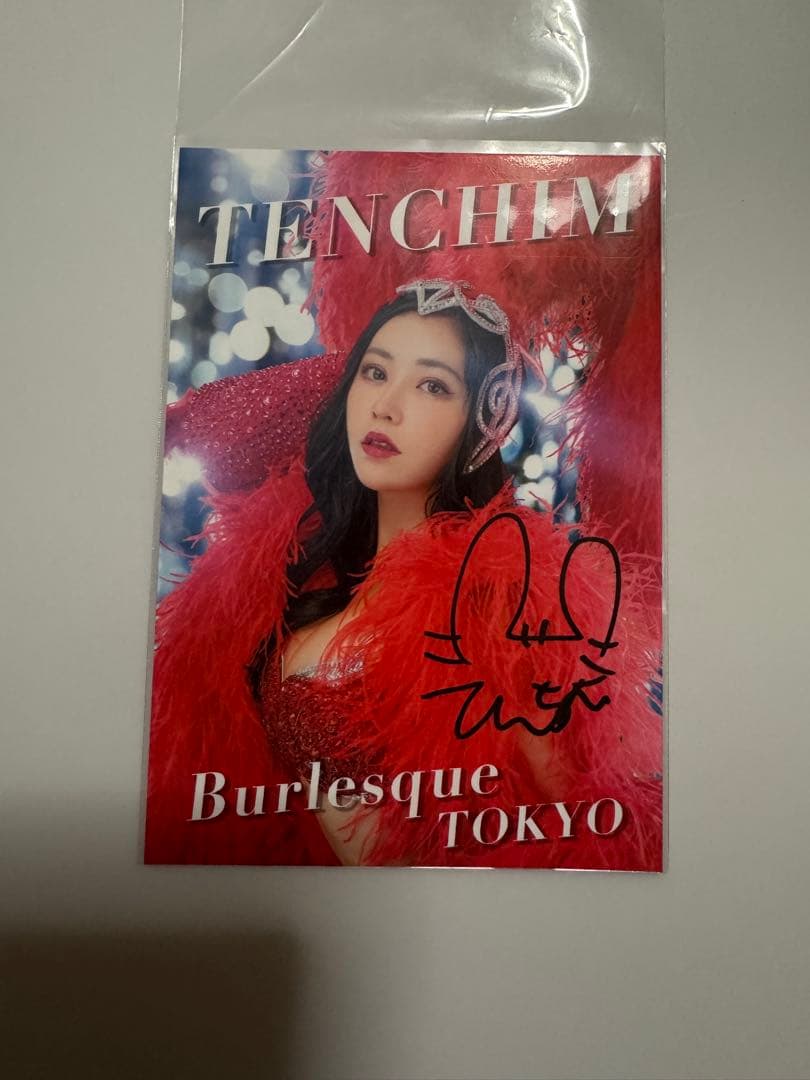 ロクサンエンジェル てんちむ 直筆サイン入りブロマイド 写真