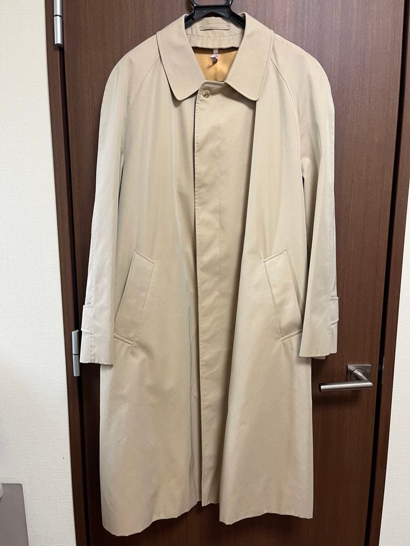 アクアスキュータムバルマカーンコート　ステンカラー　英国製　Aqua5 美品 古着 60年代 アクアスキュータム Aquascutum AQUA5 玉虫カラー ステン