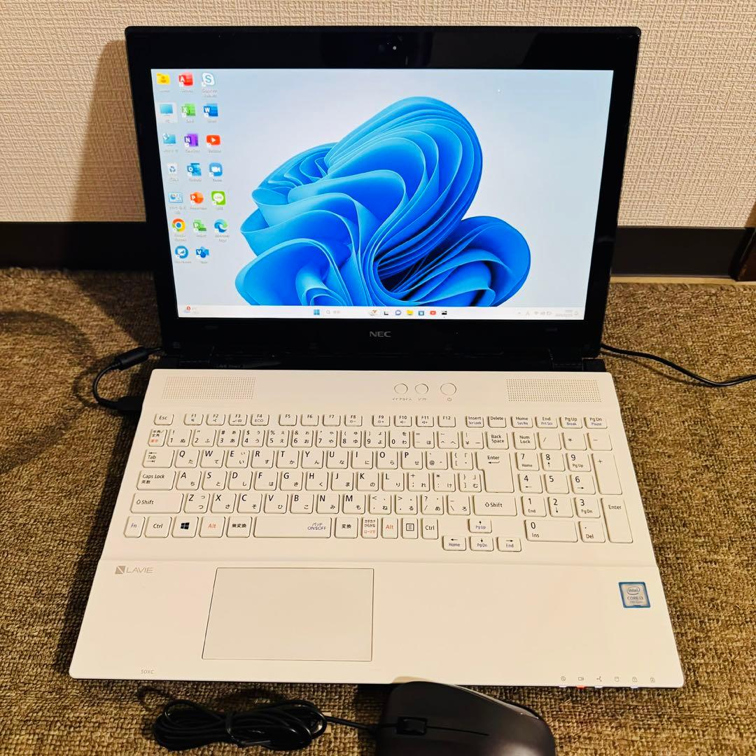 S277 NECノートパソコン第7世代SSDメモリ8G高速 Windows11 - メルカリ