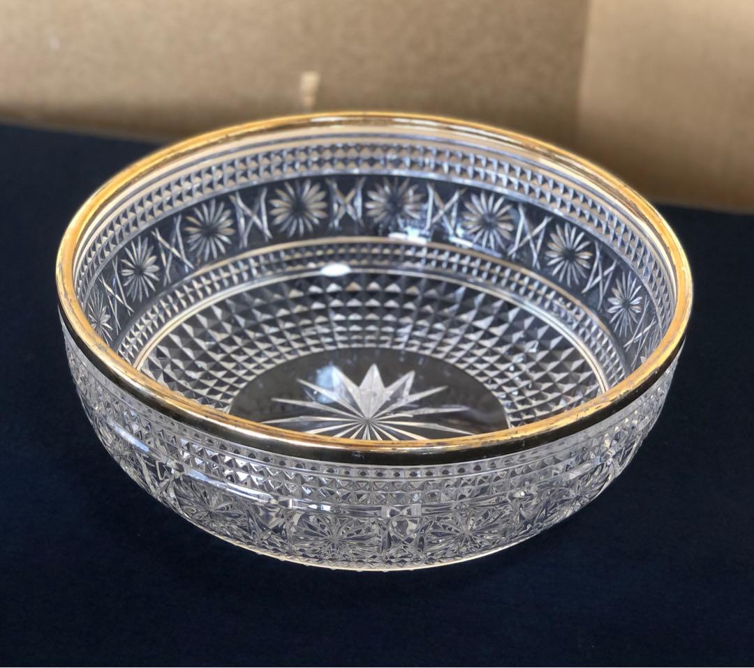 《R》茶道具 義山ガラス 平水指 水崎長寿 塗蓋付 共箱　250827G3