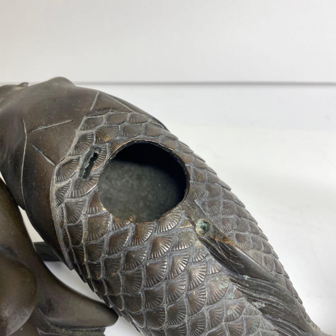 古銅 鯉仙人 大香炉 3859g トコサ 東さ7-1207② - メルカリ