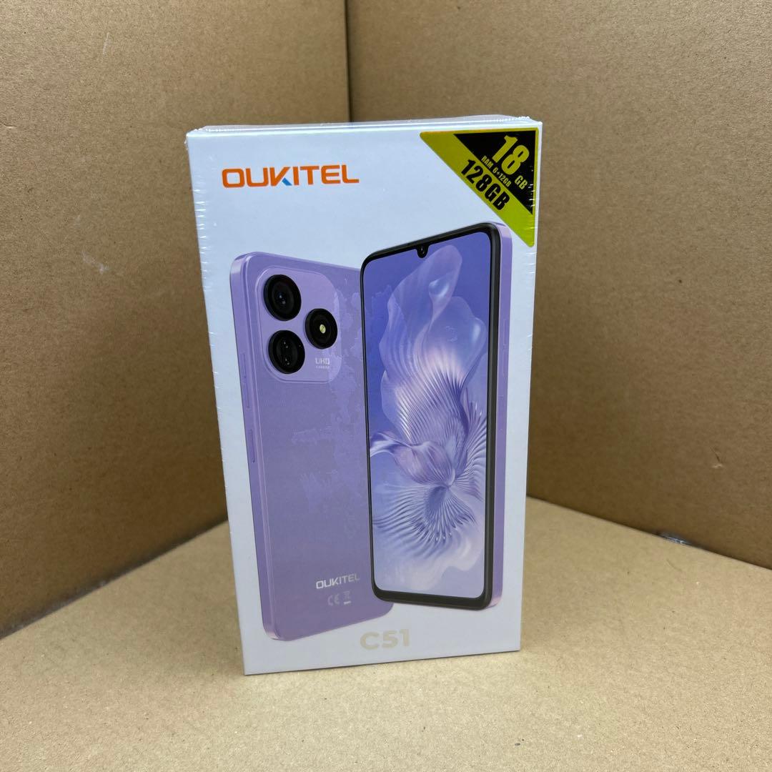 OUKITEL C51 18GB/128GB ブラック Amazon.com: OUKITEL C51 Android 14 Smartphone, 6.8