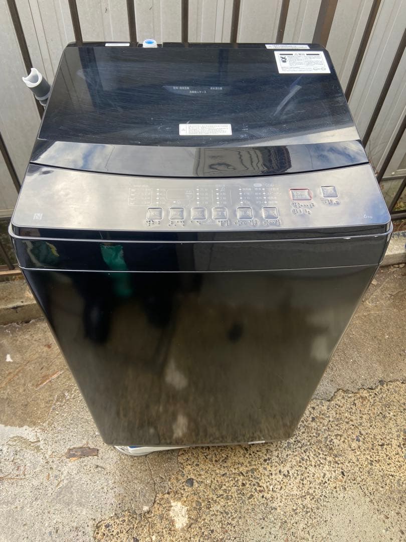N135 ニトリ 2022年製 全自動洗濯機 6.0kg ブラック