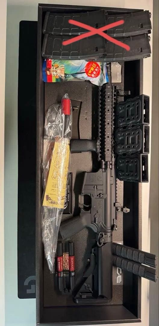 次世代電動ガン　レシーライフル&付属品セット 東京マルイ] レシーライフル ブラック 次世代電動ガン (中古)の販売