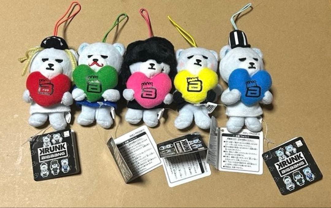 KRUNK×BIGBANG 非売品 ビックバン カラフルハート 5個セット - メルカリ