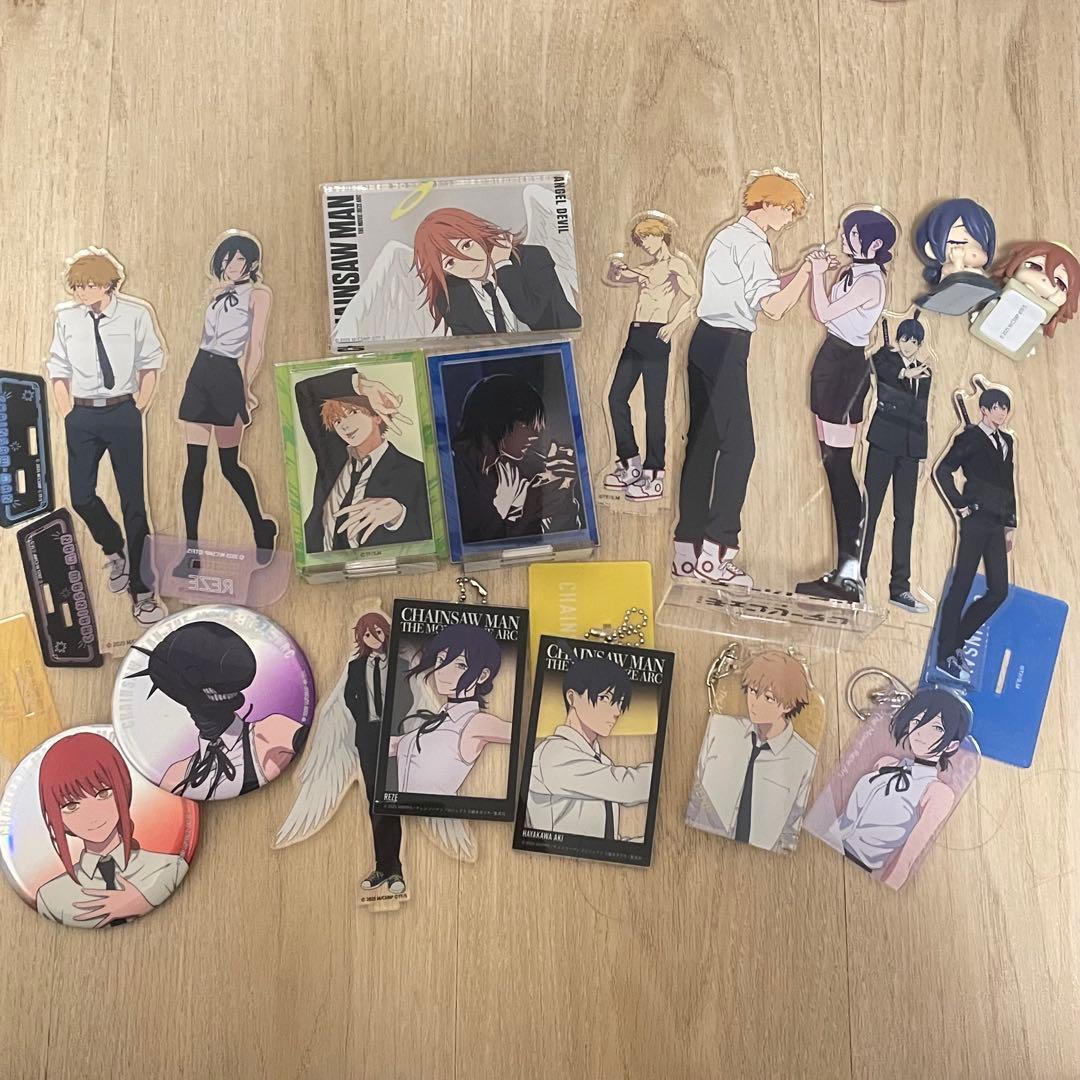 チェンソーマングッズまとめ売り(デンジ、レゼ、アキ、天使)バラ売り不可 劇場版『チェンソーマン レゼ篇』【書店限定グッズフェア】