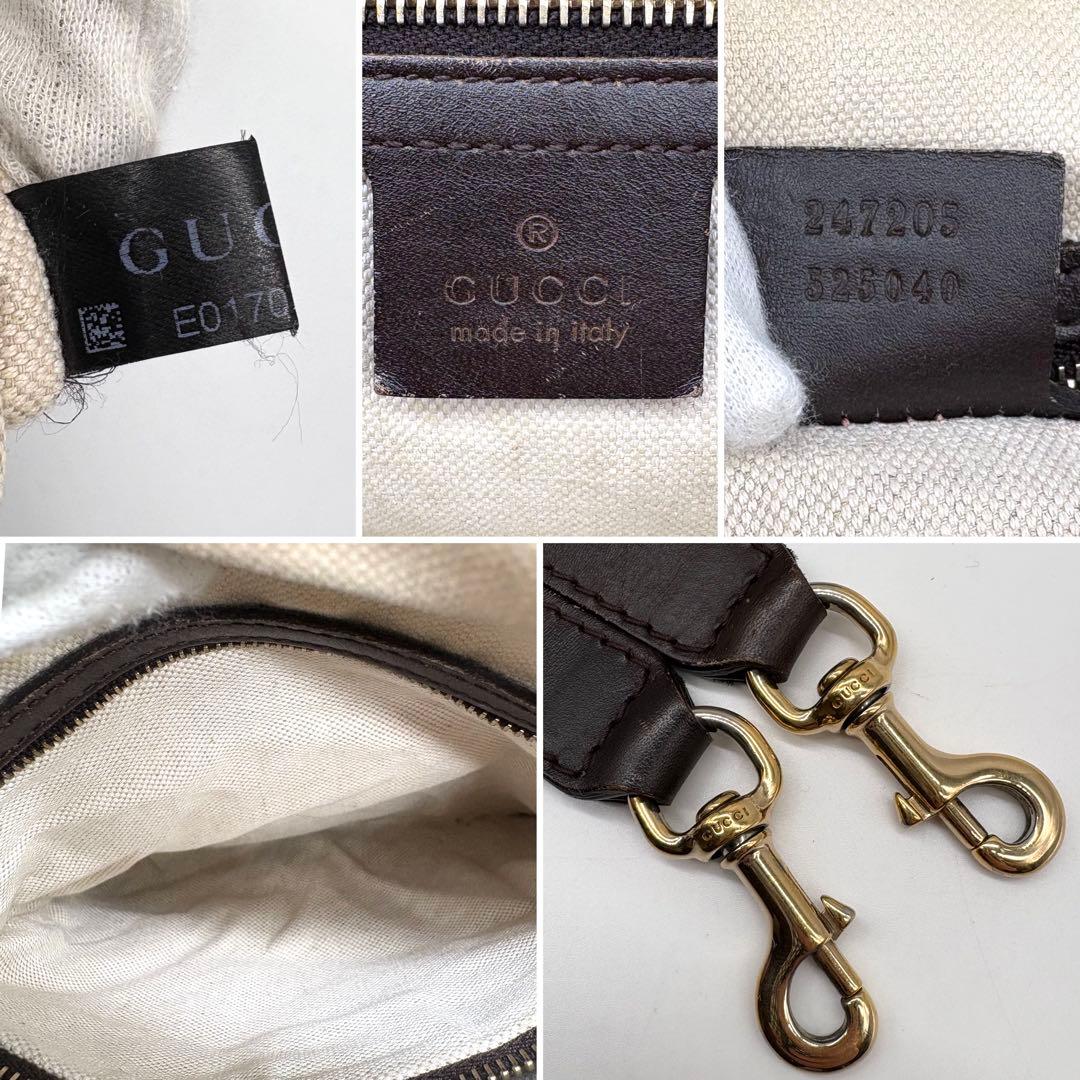 極美品】GUCCI ボストンバッグ 2way GGキャンバス シェリーライン