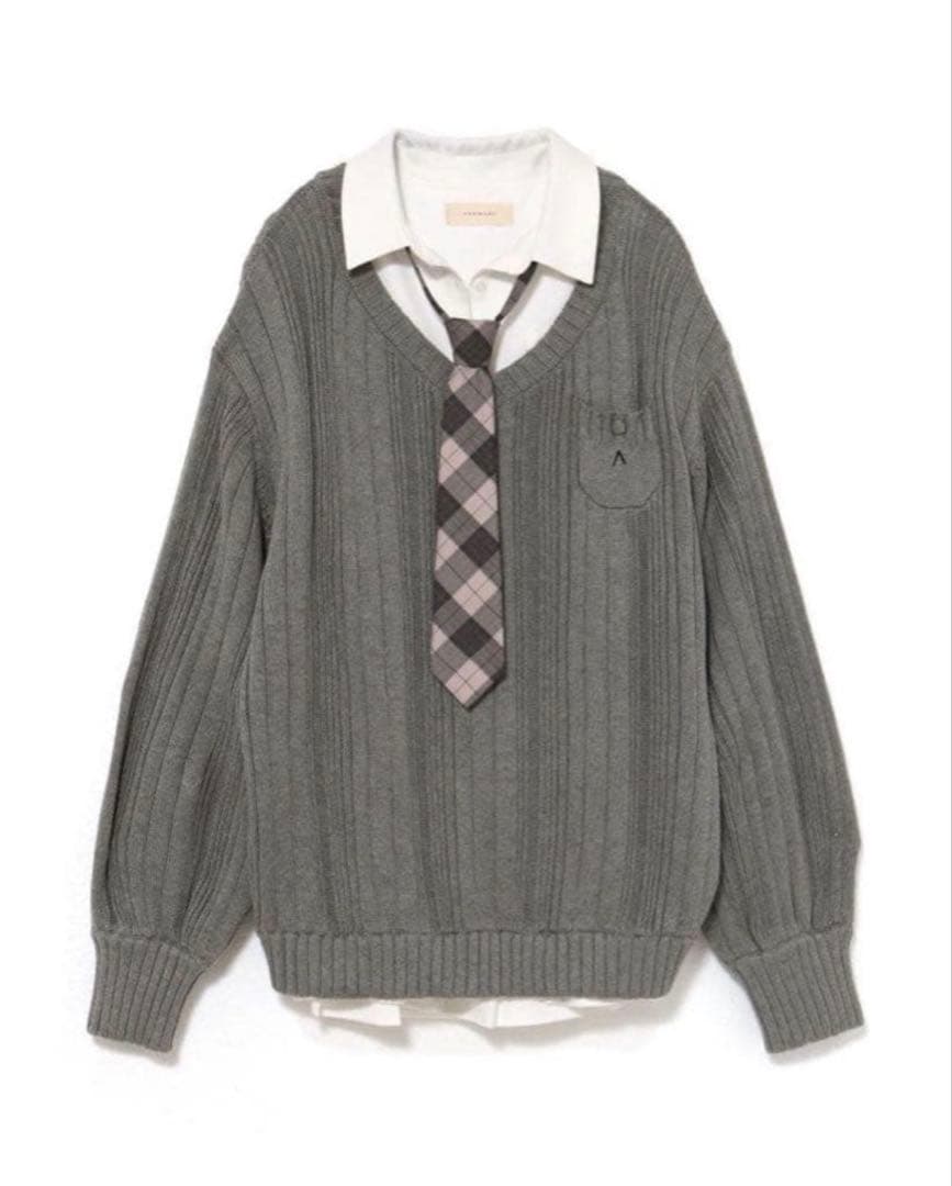 andmary Mimi girls set mini dress GRAY - メルカリ