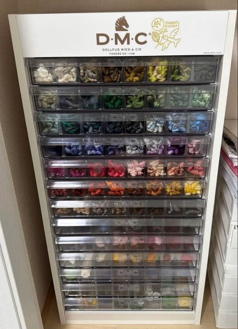 樋口愉美子 DMC 刺繍糸 什器セット 引き出し式 マルチ ディスプレイ