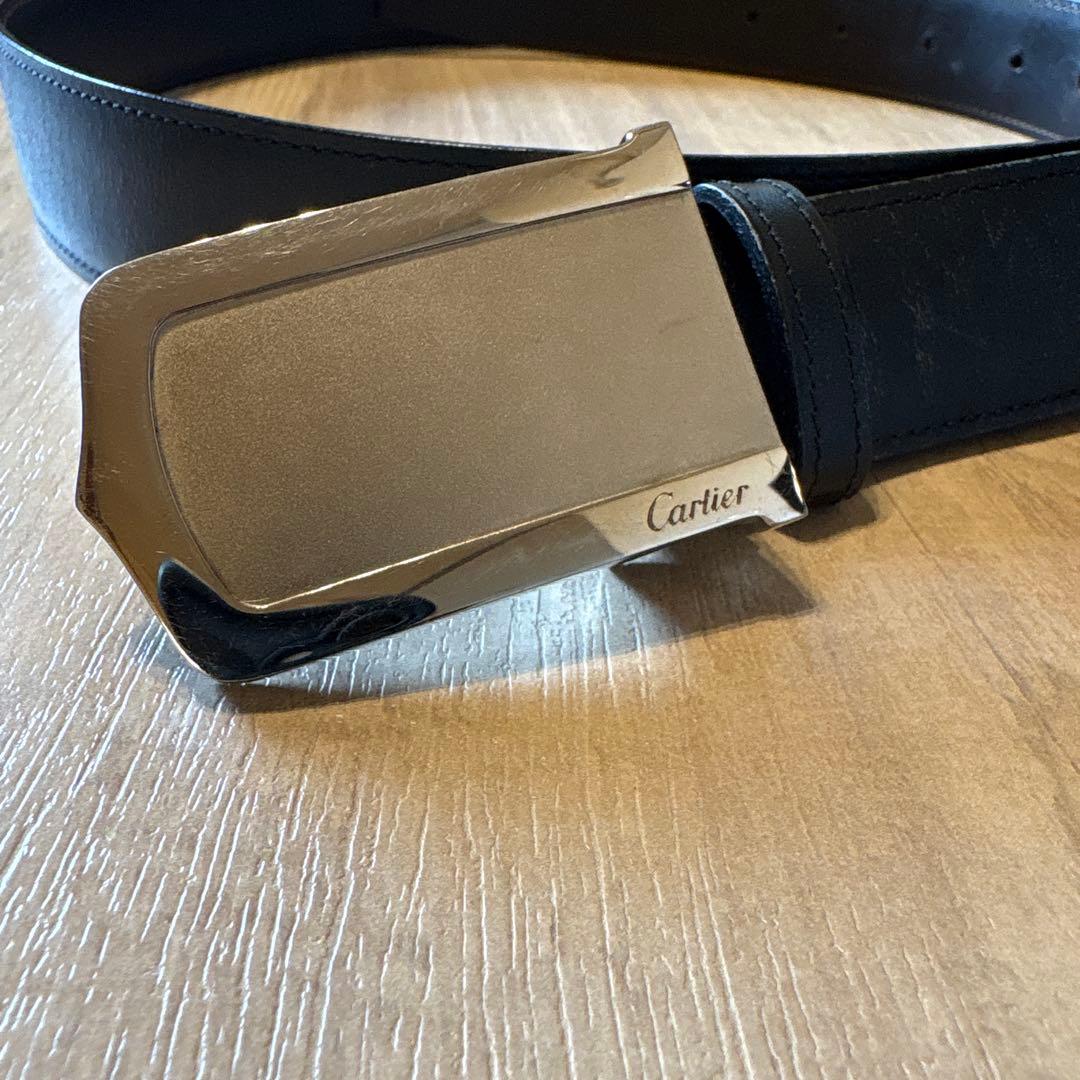Cartier ブラック レザーベルト - メルカリ