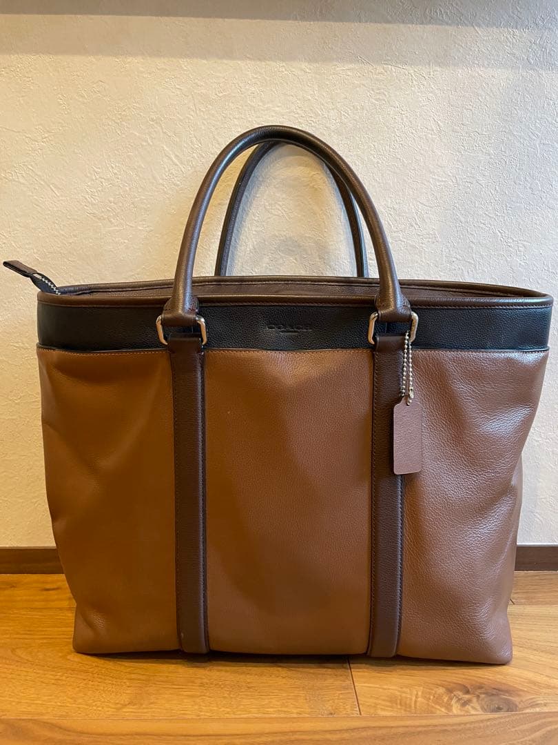 Coach コーチ ブラウンレザー トートバッグ 80年代 80s オールド コーチ アメリカ製 OLD 茶色 ブラウン 本革