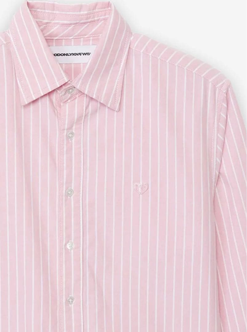 GOD ONLY KNOWS ストライプシャツ(ピンク)岩田剛典