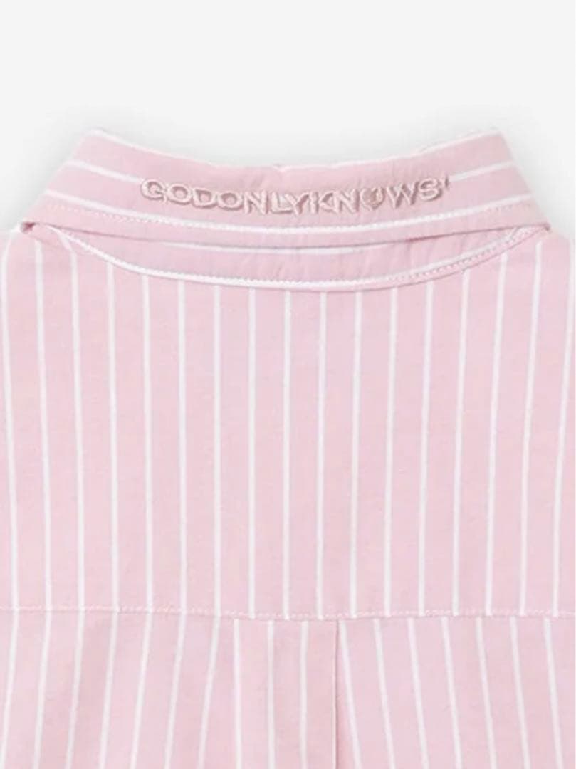 GOD ONLY KNOWS ストライプシャツ(ピンク)岩田剛典