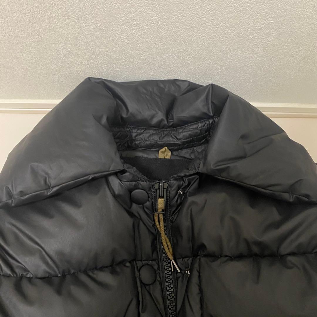 美品 タトラス ダウンジャケット 2way ショート丈 ドローコード 黒 01