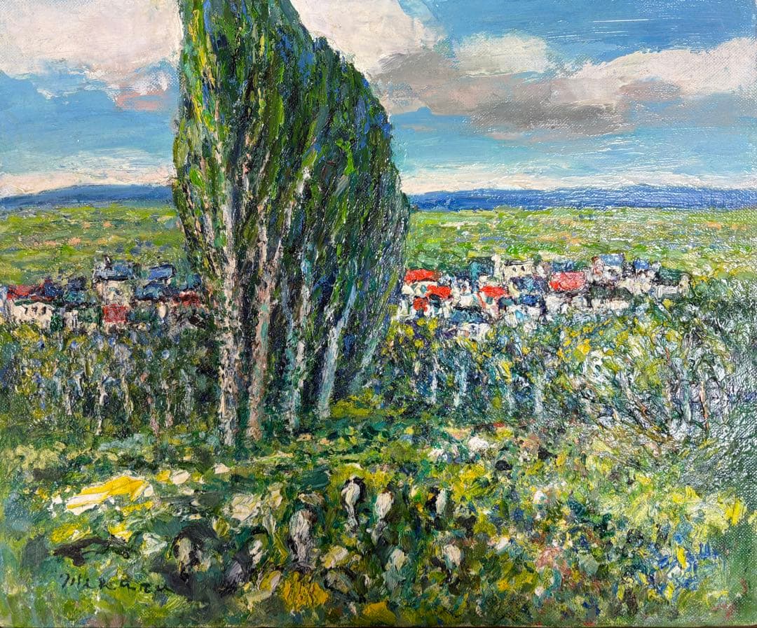 江口美春　羊ヶ丘1993 8号絵画 江口美春 『手稲山大回転コース』 水彩画 - 北海道画廊