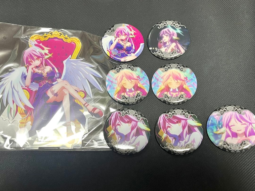 ノーゲーム・ノーライフラッキー缶バッジBOX BIGアクリルスタンド ジブリール ノーゲーム・ノーライフ ラッキー缶バッジ BOX アクリルスタンド