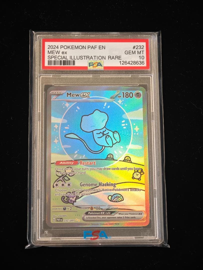 Mew ex #232 スペシャルイラストレア PSA10 PSA 10 Mew Ex 232 Special Illustration Rare Paldean Fates Pokémon