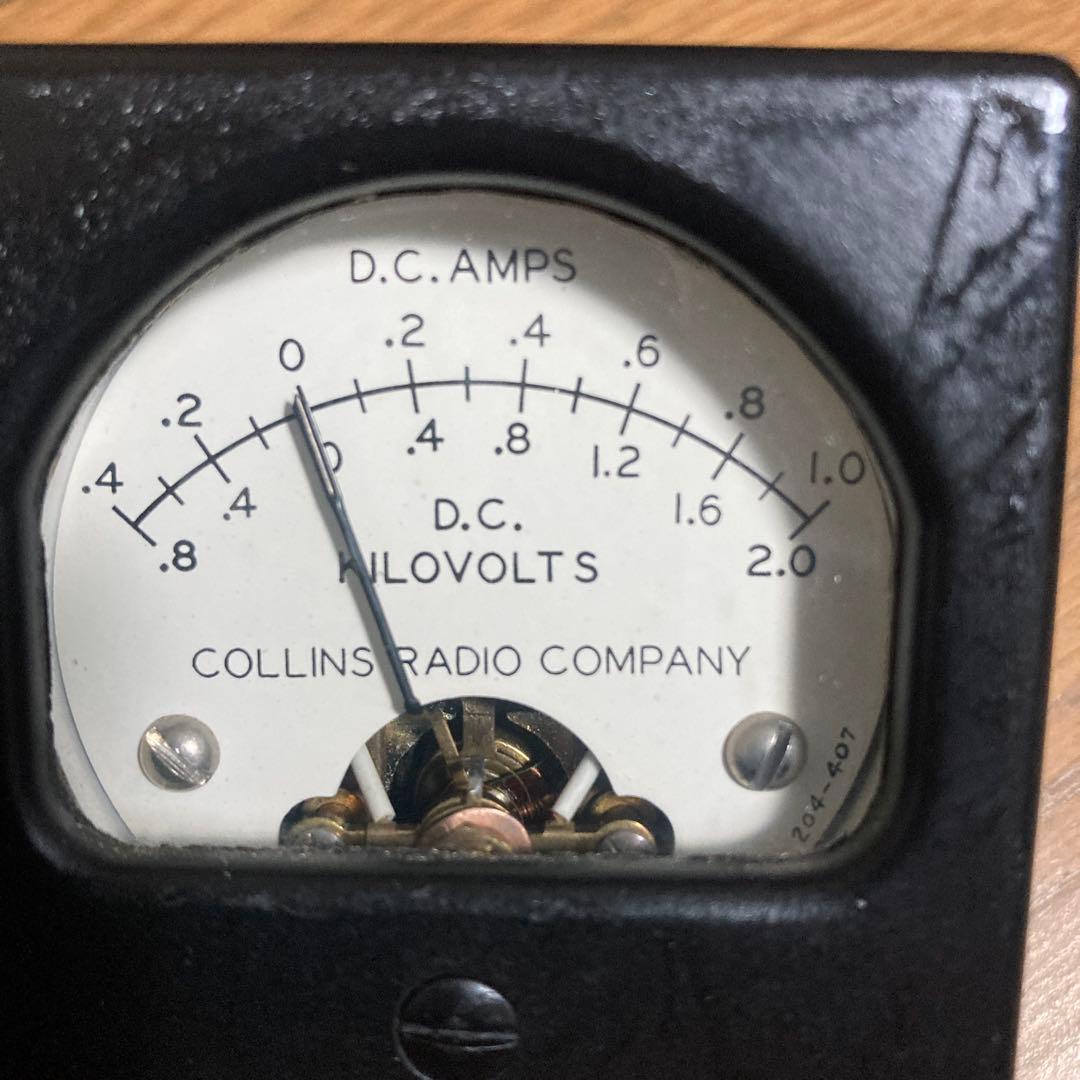 collinsコリンズ30Lー1メートル電圧、電流メーター Collins 30L-1 Linear Amplifier Demo - YouTube