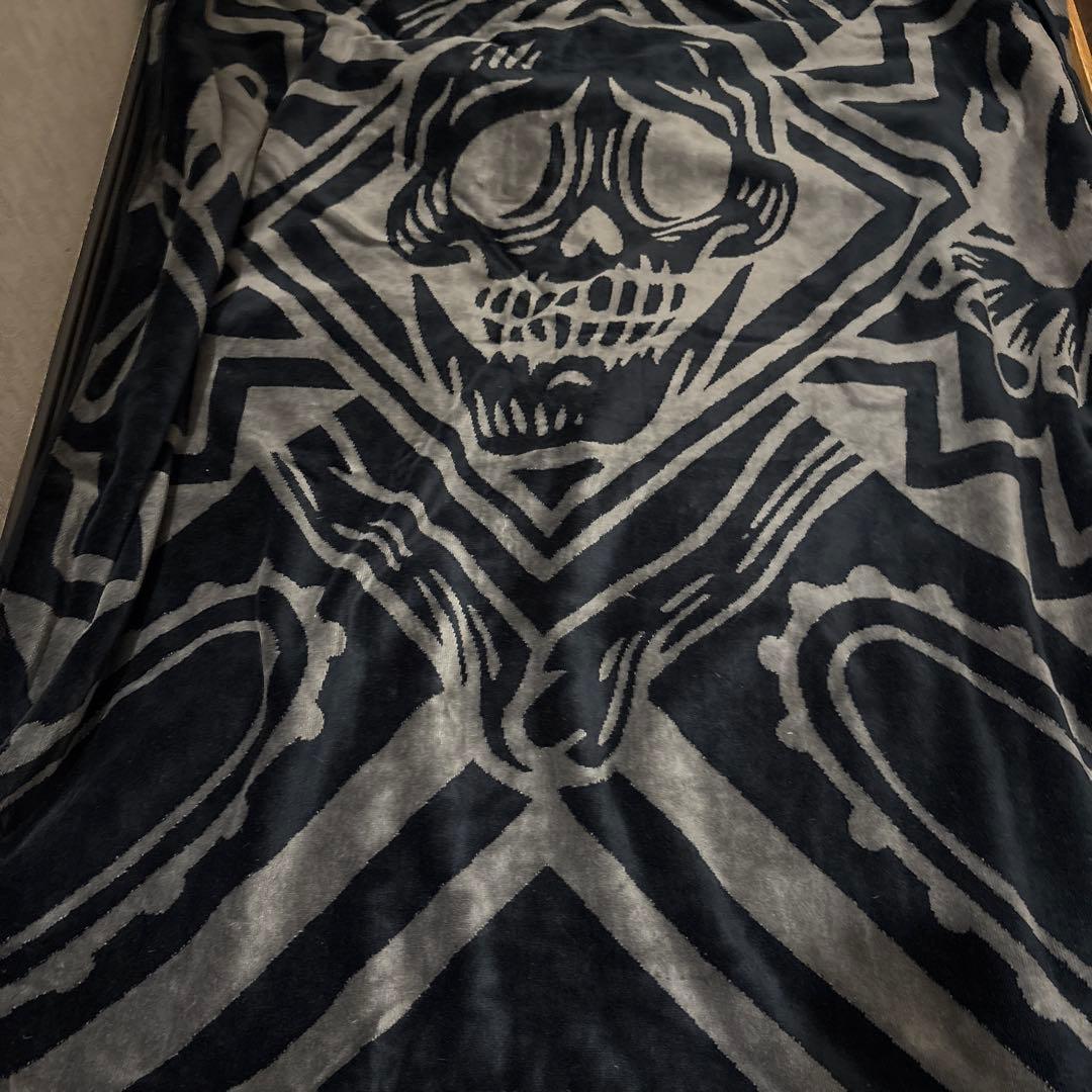 SOMABITO スカルデザイン フリースブランケット SOMABITO スカルデザイン フリースブランケット SOMABITO スカル