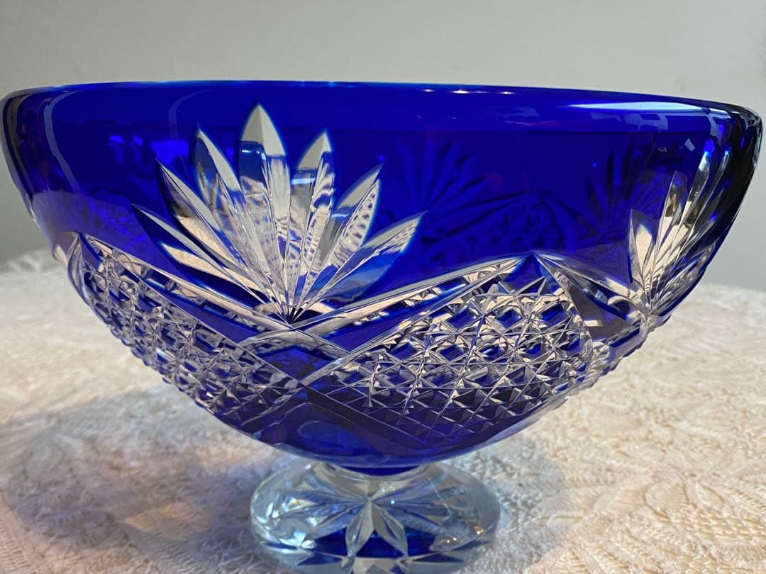 ヴァルサンランベール　カットが美しいクリスタル　ボウル ヴァル・サン・ランベール Val Saint Lamber