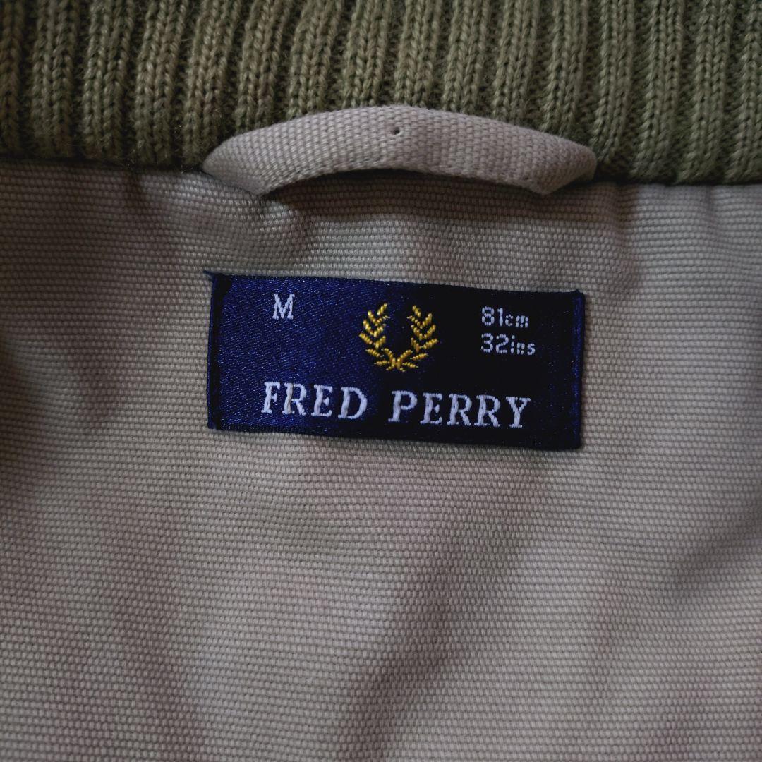 90s FRED PERRY キャップショルダー 中綿ジャケット M - メルカリ