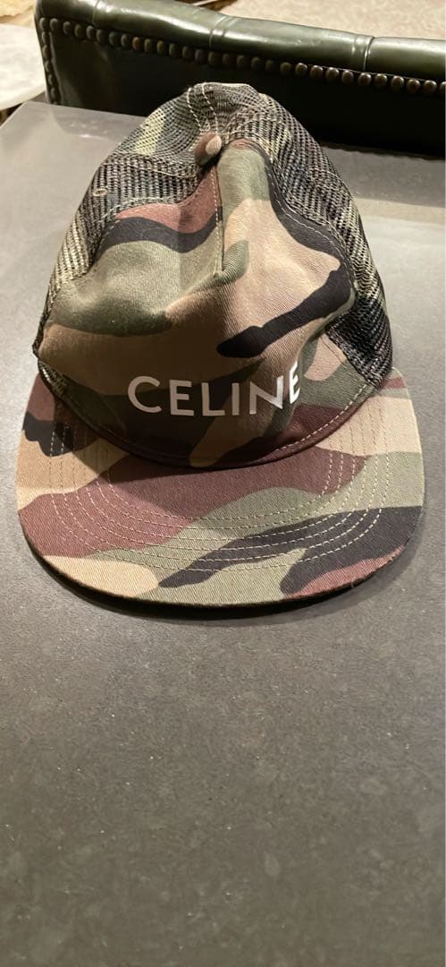CELINE セリーヌ迷彩 カーキキャップ - メルカリ
