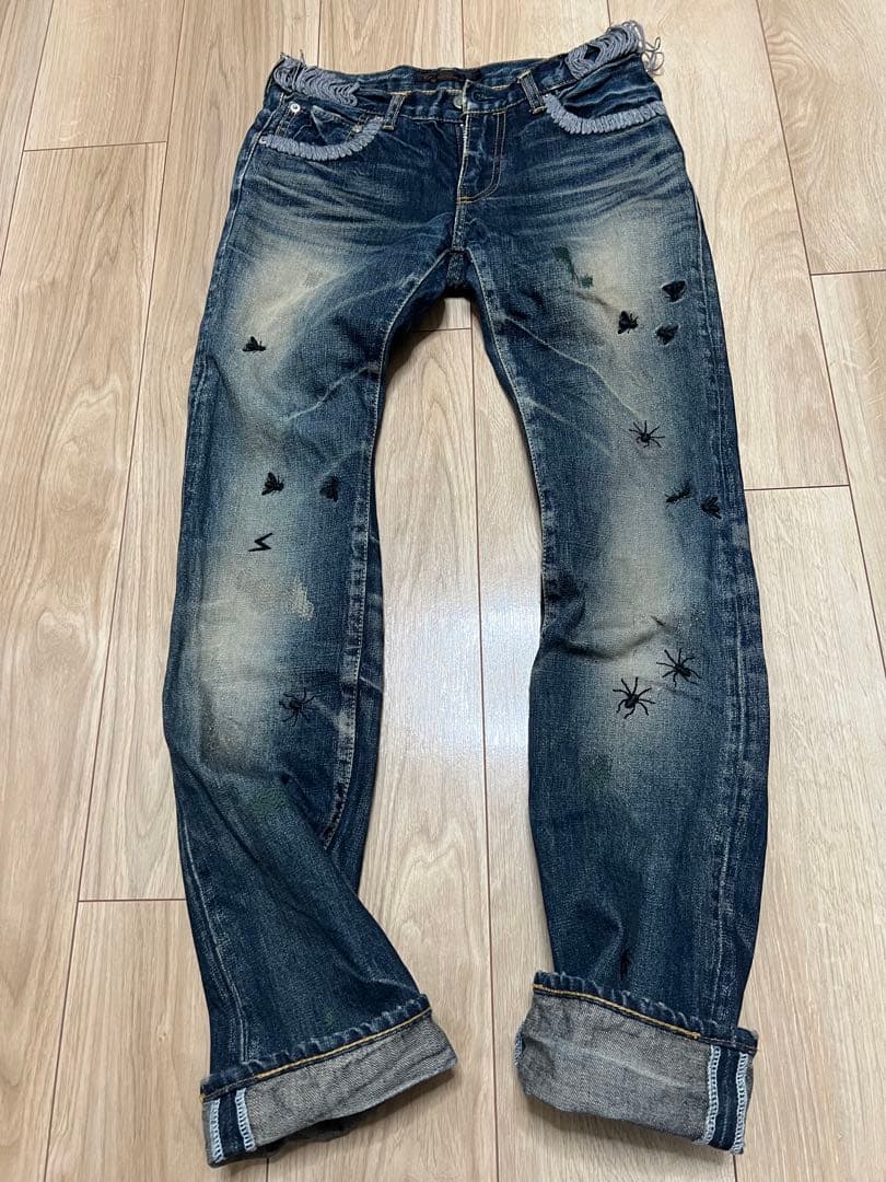 レア】UnderCover 刺繍入りスキニーデニム レディース1 - メルカリ
