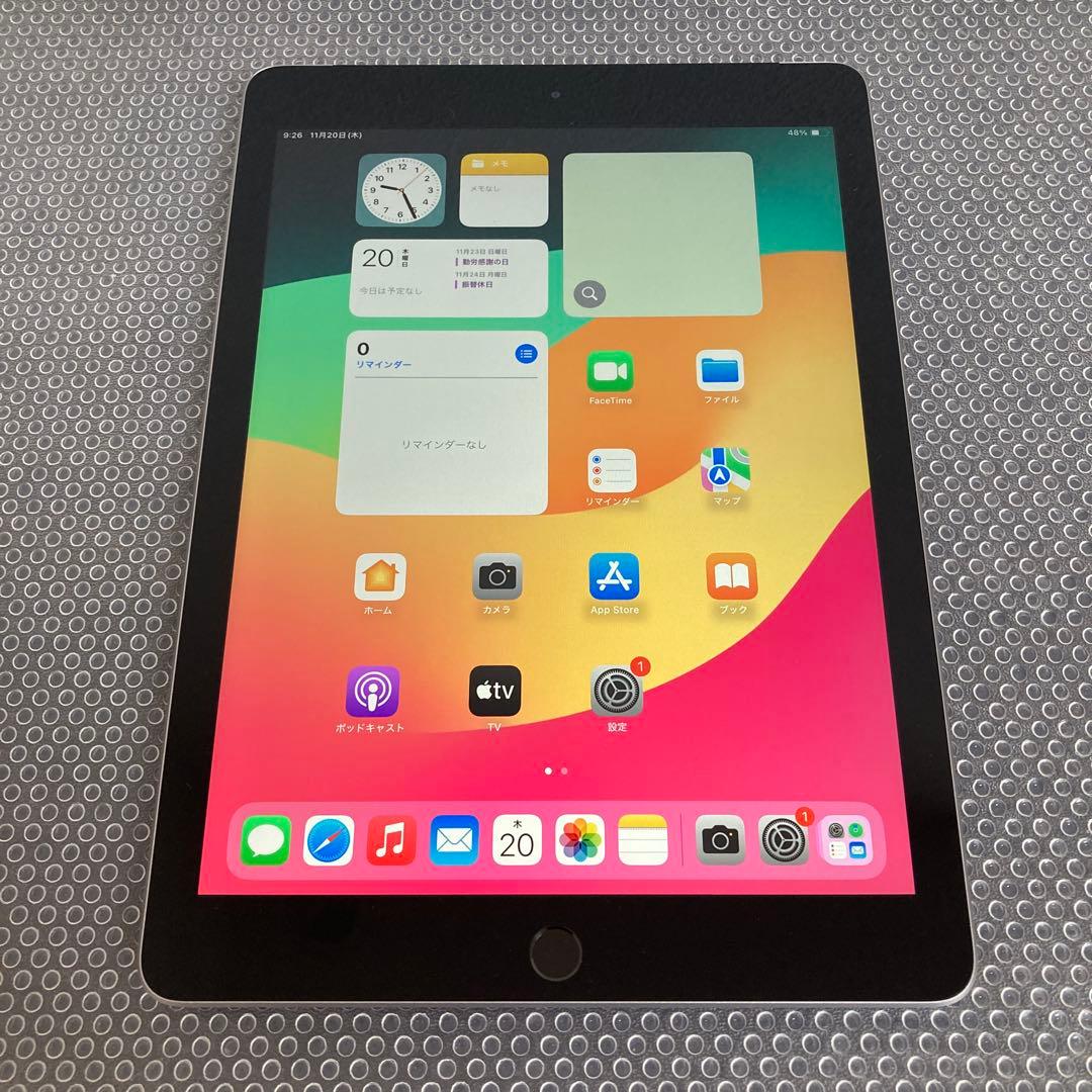 3195【早い者勝ち】美品☆電池最良好☆iPad6第6世代32GB SIMフリー 903【早い者勝ち】電池ほぼ新品☆iPad6 第6世代 32GB SIMフリー