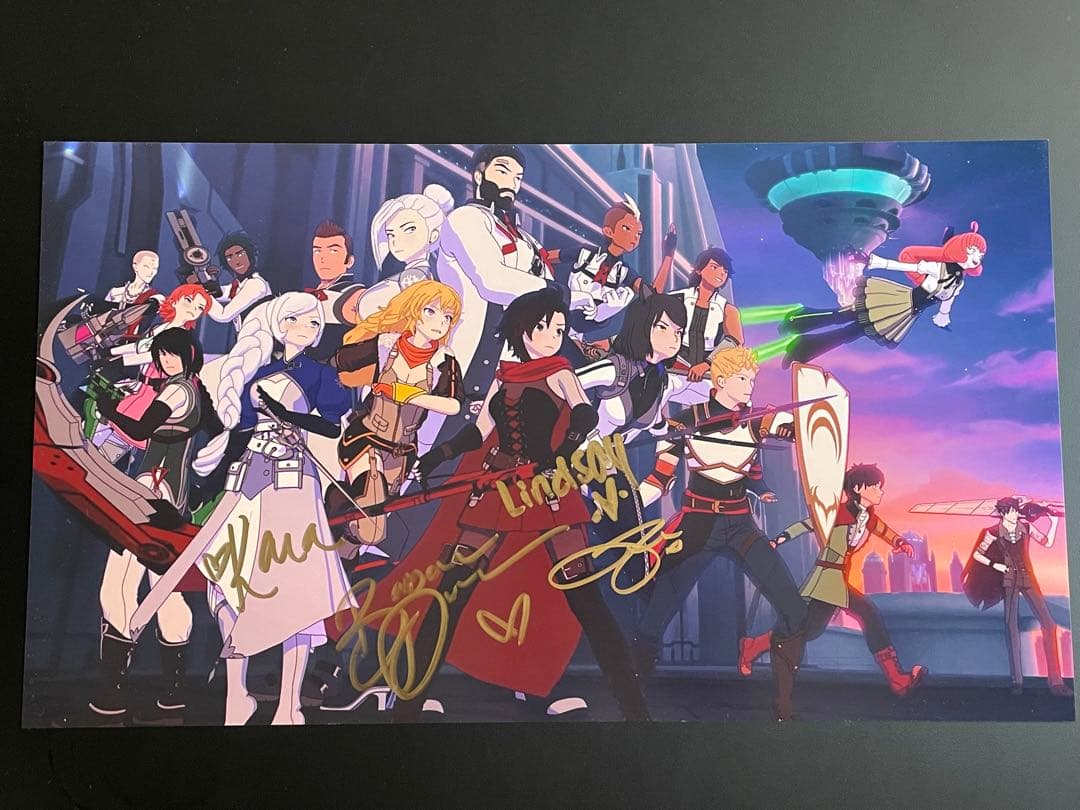 RWBY 直筆サイン入りポスター JSA認定書付き ②