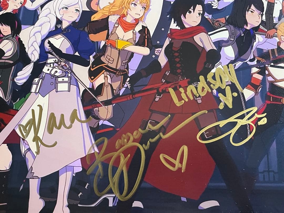 RWBY 直筆サイン入りポスター JSA認定書付き ②